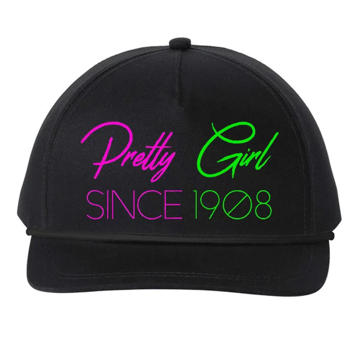 Hbcu Aka Pretty Girl Snapback Five-Panel Rope Hat