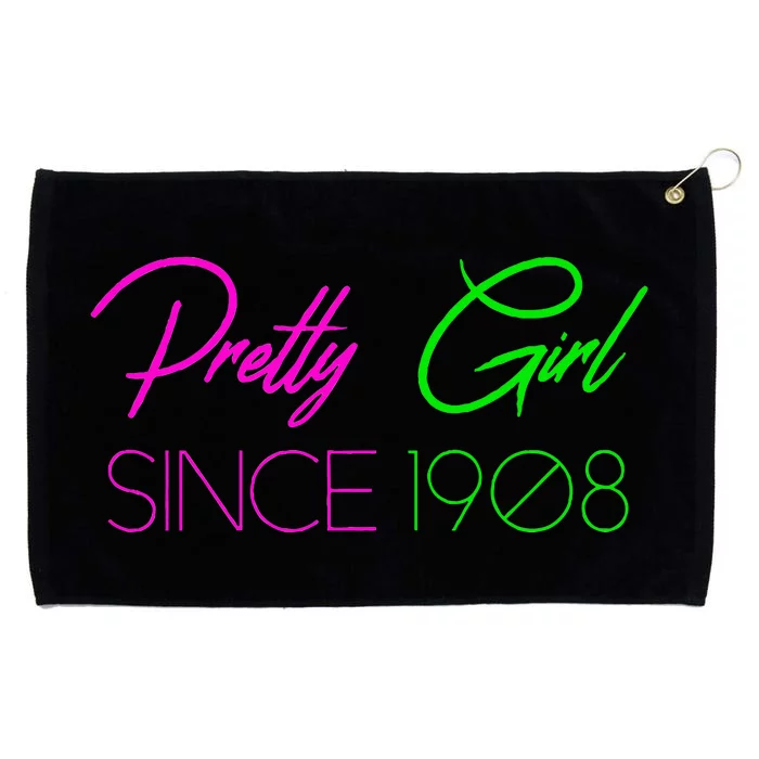 Hbcu Aka Pretty Girl Grommeted Golf Towel