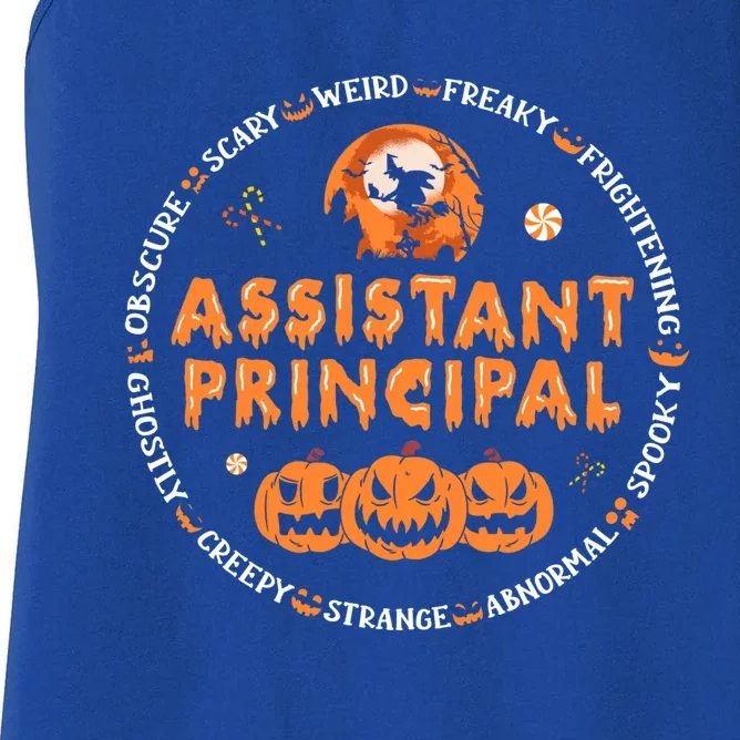 Halloween Assistant Principal Gift Women's Racerback Tank