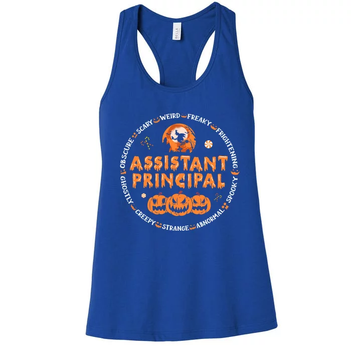 Halloween Assistant Principal Gift Women's Racerback Tank