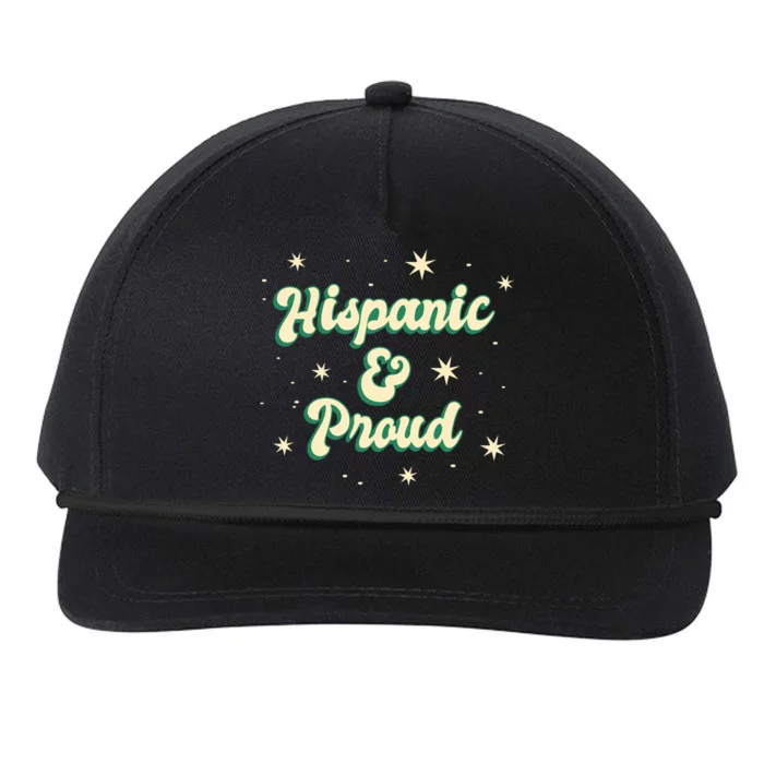 Hispanic And Proud Snapback Five-Panel Rope Hat