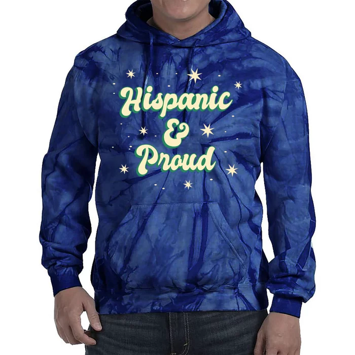 Hispanic And Proud Tie Dye Hoodie