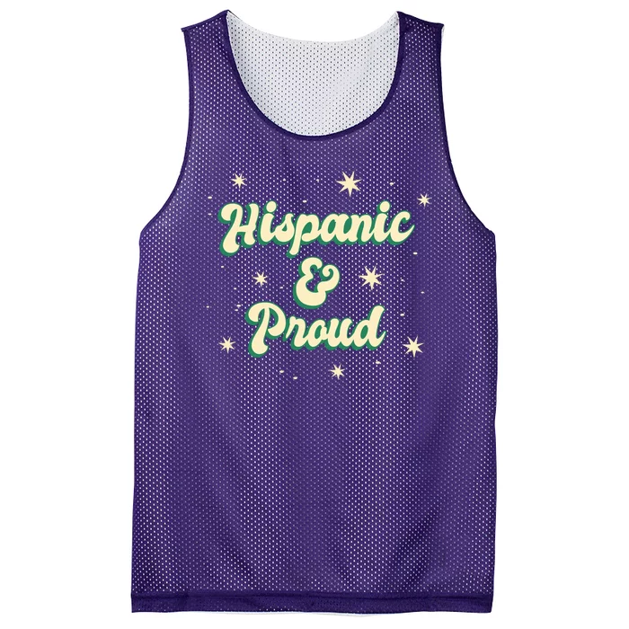 Hispanic And Proud Mesh Reversible Basketball Jersey Tank