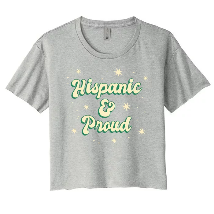 Hispanic And Proud Women's Crop Top Tee