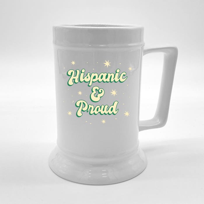 Hispanic And Proud Front & Back Beer Stein