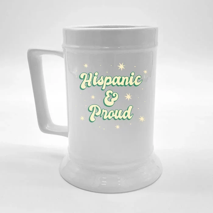 Hispanic And Proud Front & Back Beer Stein