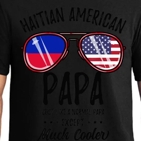 Haitian American Papa Haitian Fathers Day Pajama Set