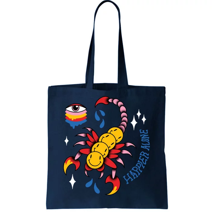 Happier Alone Centipede Tote Bag