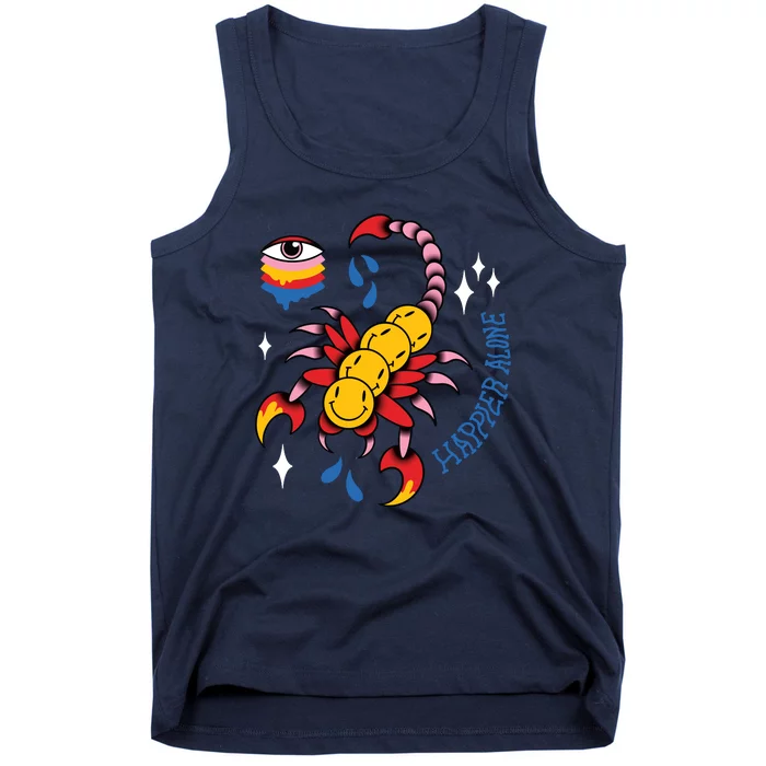 Happier Alone Centipede Tank Top