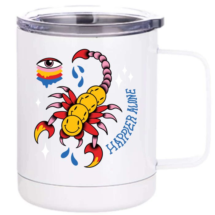 Happier Alone Centipede Front & Back 12oz Stainless Steel Tumbler Cup