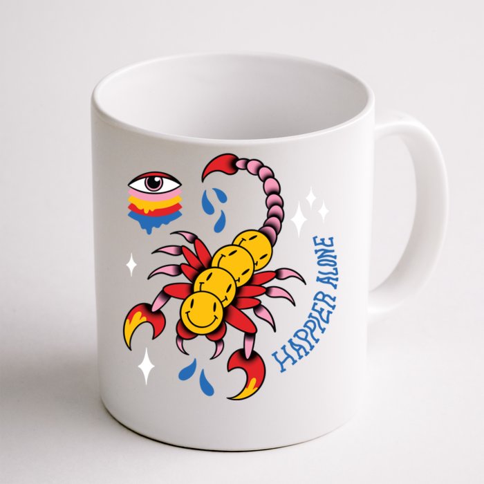 Happier Alone Centipede Front & Back Coffee Mug