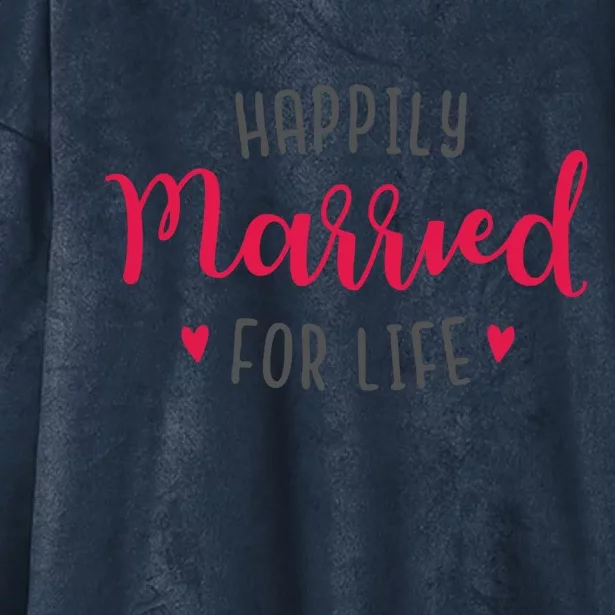 Happily Married For Life Hooded Wearable Blanket