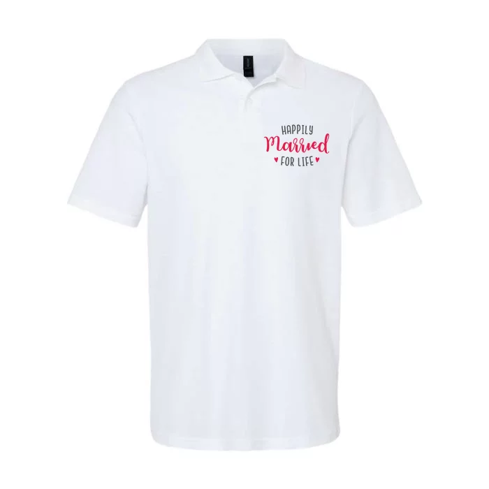 Happily Married For Life Softstyle Adult Sport Polo