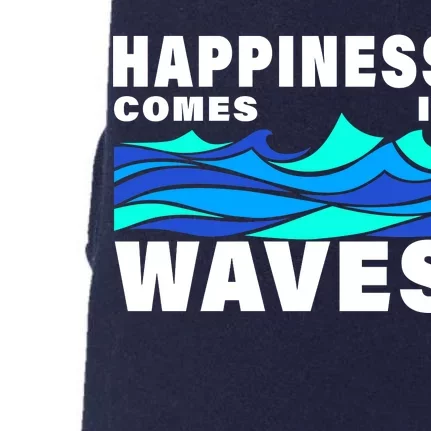 Happiness Comes In Waves Doggie 3-End Fleece Hoodie