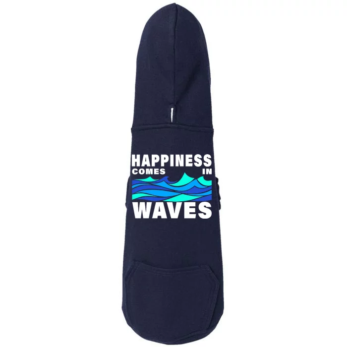 Happiness Comes In Waves Doggie 3-End Fleece Hoodie