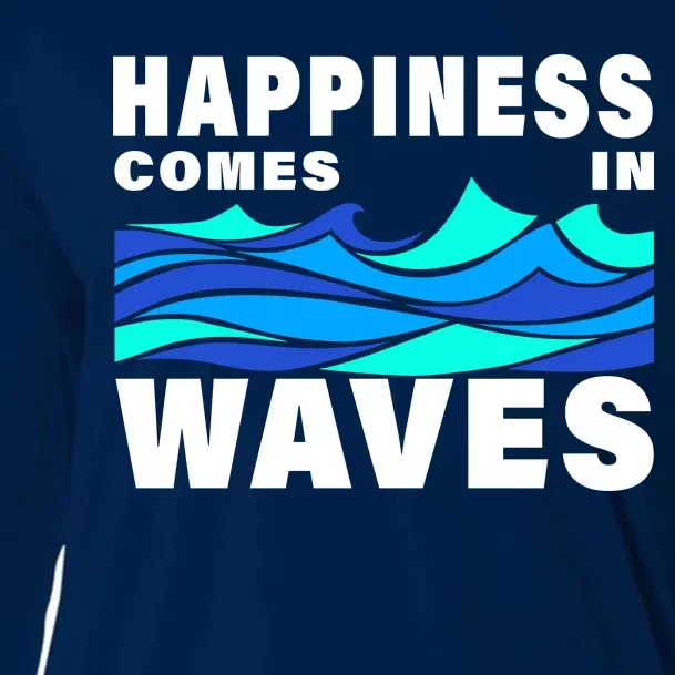 Happiness Comes In Waves Cooling Performance Long Sleeve Crew