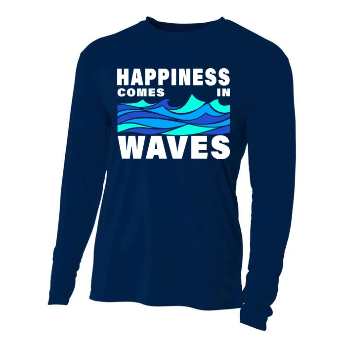 Happiness Comes In Waves Cooling Performance Long Sleeve Crew