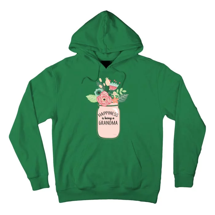 Happiness Is Being A Grandma Flower Tall Hoodie