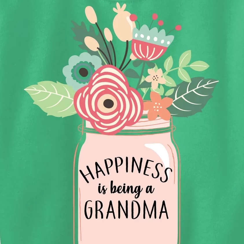 Happiness Is Being A Grandma Flower Kids Sweatshirt