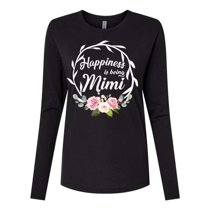 Happiness Is Being A Mimi Womens Cotton Relaxed Long Sleeve T-Shirt