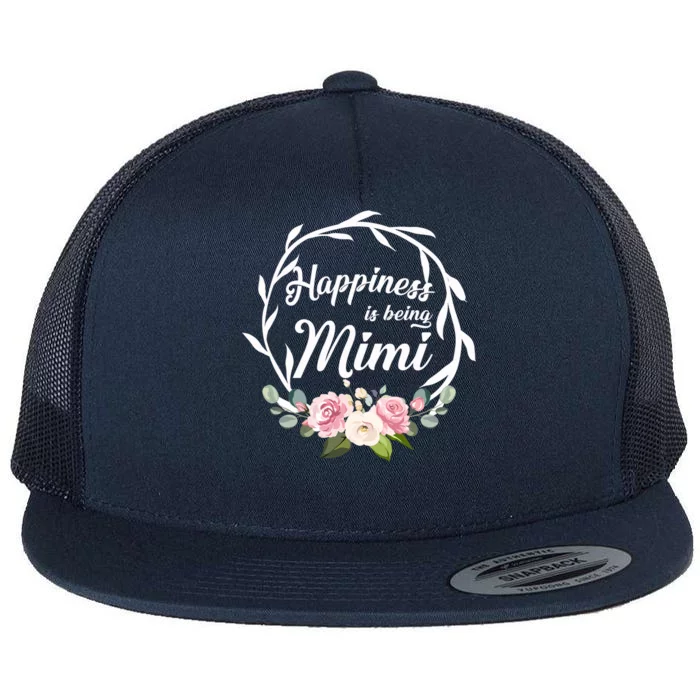 Happiness Is Being A Mimi Flat Bill Trucker Hat