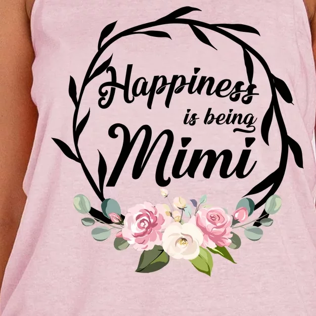 Happiness Is Being A Mimi Women's Knotted Racerback Tank