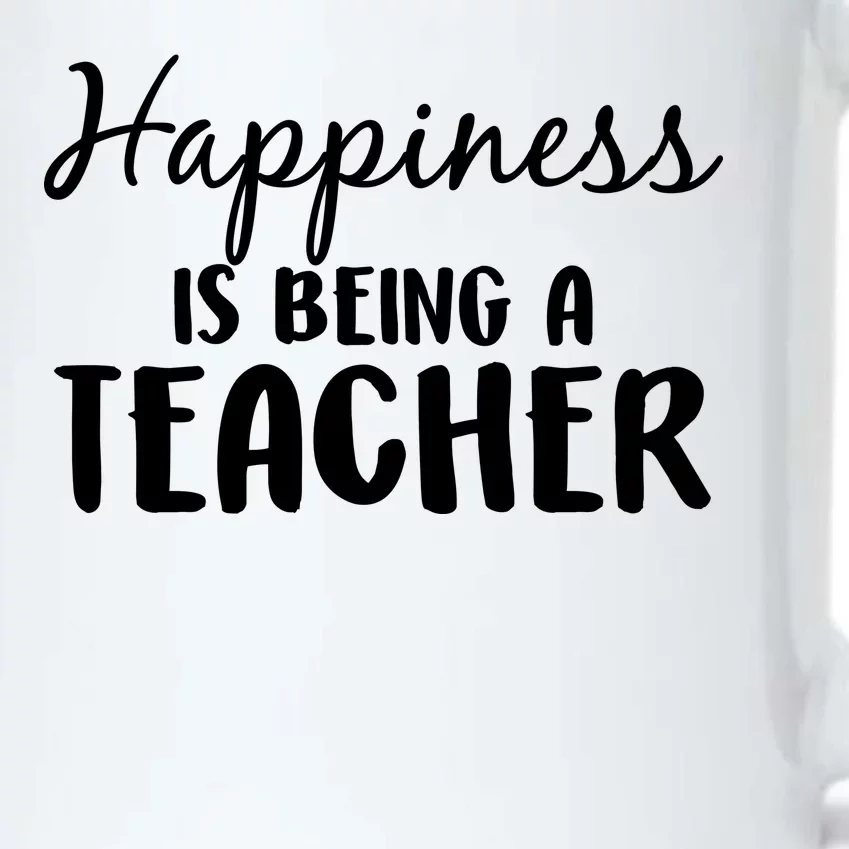 Happiness Is Being A Teacher Black Color Changing Mug