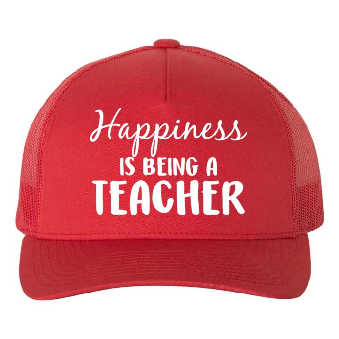 Happiness Is Being A Teacher Yupoong Adult 5-Panel Trucker Hat