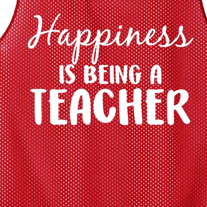 Happiness Is Being A Teacher Mesh Reversible Basketball Jersey Tank