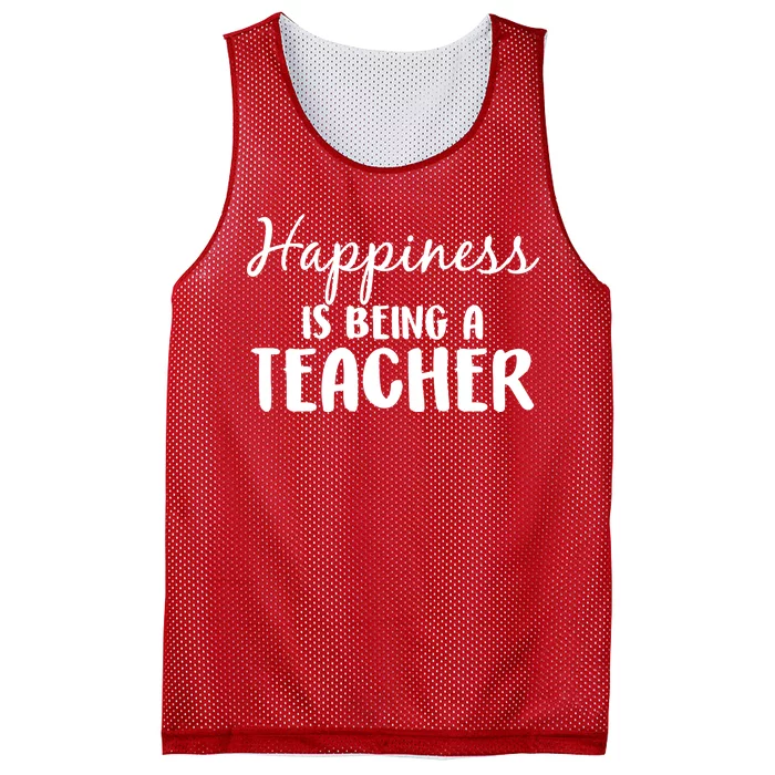 Happiness Is Being A Teacher Mesh Reversible Basketball Jersey Tank