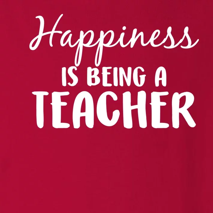 Happiness Is Being A Teacher Toddler Long Sleeve Shirt