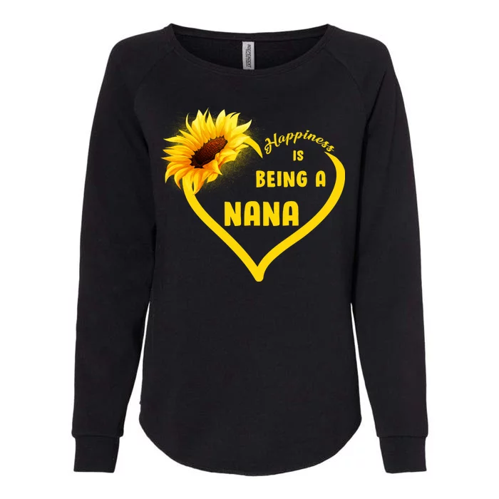 Happiness Is Being Called Nana Sunflower Womens California Wash Sweatshirt