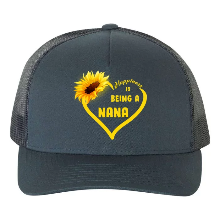 Happiness Is Being Called Nana Sunflower Yupoong Adult 5-Panel Trucker Hat