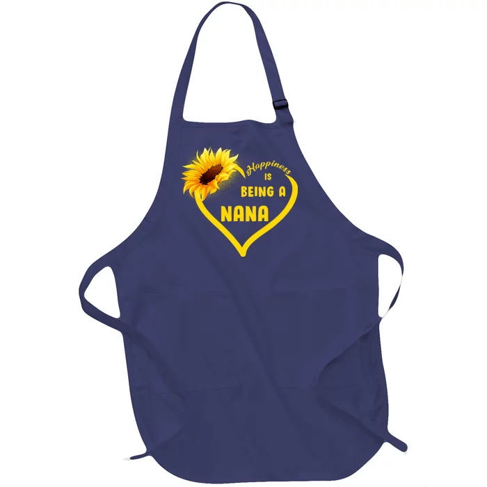 Happiness Is Being Called Nana Sunflower Full-Length Apron With Pocket