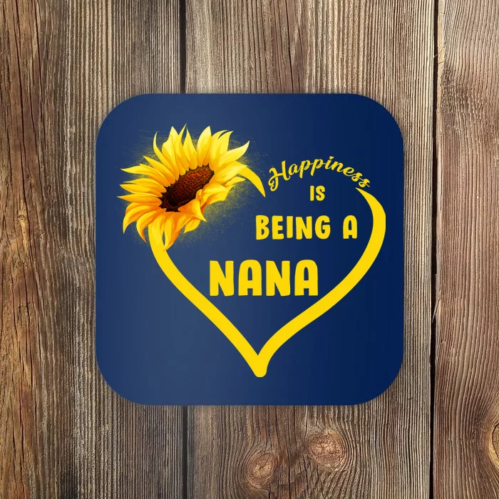 Happiness Is Being Called Nana Sunflower Coaster