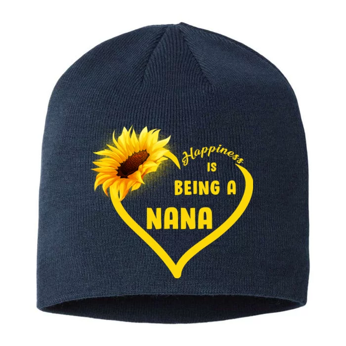 Happiness Is Being Called Nana Sunflower 8 1/2in Sustainable Knit Beanie