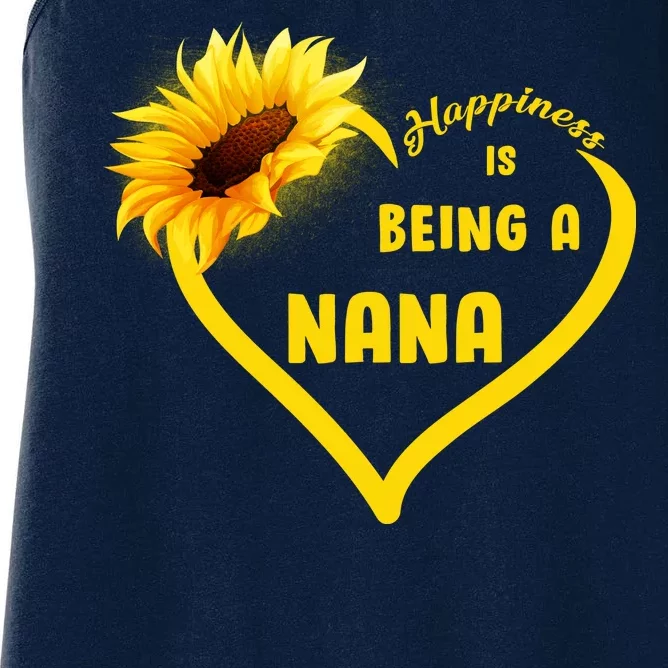 Happiness Is Being Called Nana Sunflower Women's Racerback Tank