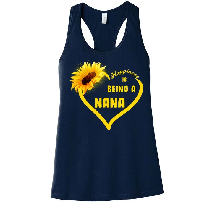 Happiness Is Being Called Nana Sunflower Women's Racerback Tank