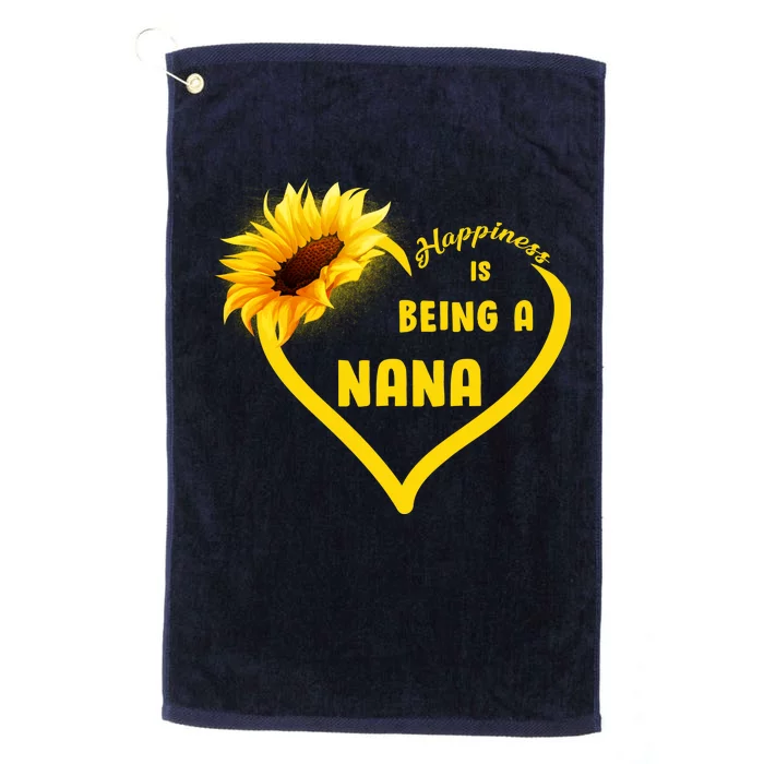 Happiness Is Being Called Nana Sunflower Platinum Collection Golf Towel