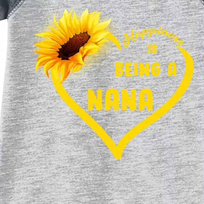 Happiness Is Being Called Nana Sunflower Infant Baby Jersey Bodysuit