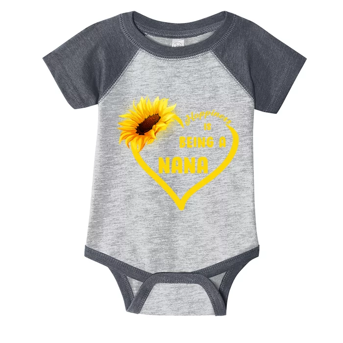 Happiness Is Being Called Nana Sunflower Infant Baby Jersey Bodysuit