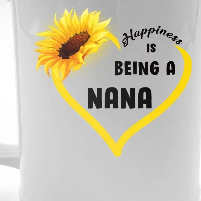 Happiness Is Being Called Nana Sunflower Front & Back Beer Stein