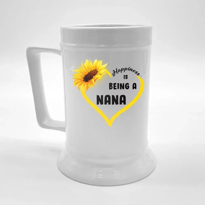 Happiness Is Being Called Nana Sunflower Front & Back Beer Stein