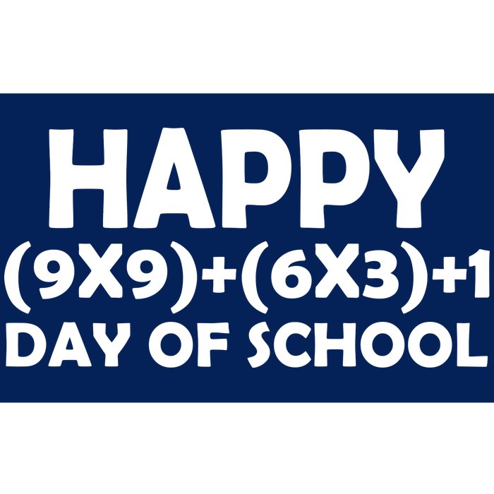 Happy 100 Days Of School Math Equation Bumper Sticker