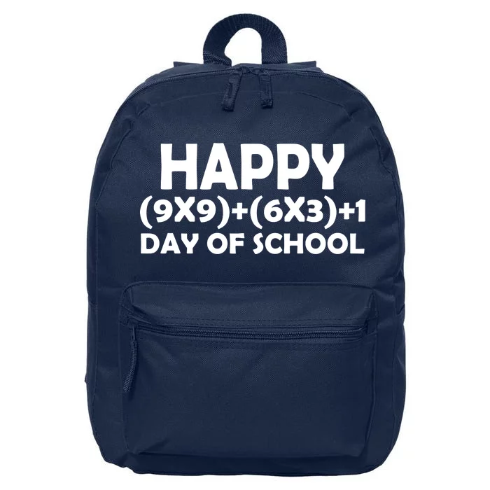 Happy 100 Days Of School Math Equation 16 in Basic Backpack