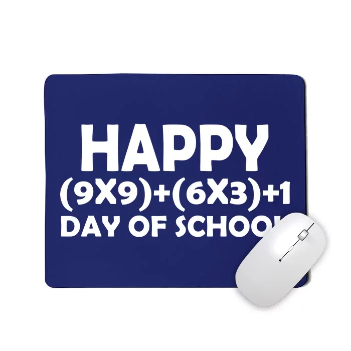 Happy 100 Days Of School Math Equation Mousepad