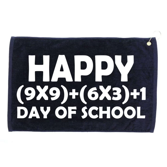 Happy 100 Days Of School Math Equation Grommeted Golf Towel