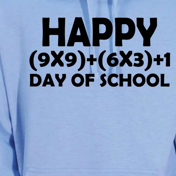 Happy 100 Days Of School Math Equation Unisex Surf Hoodie