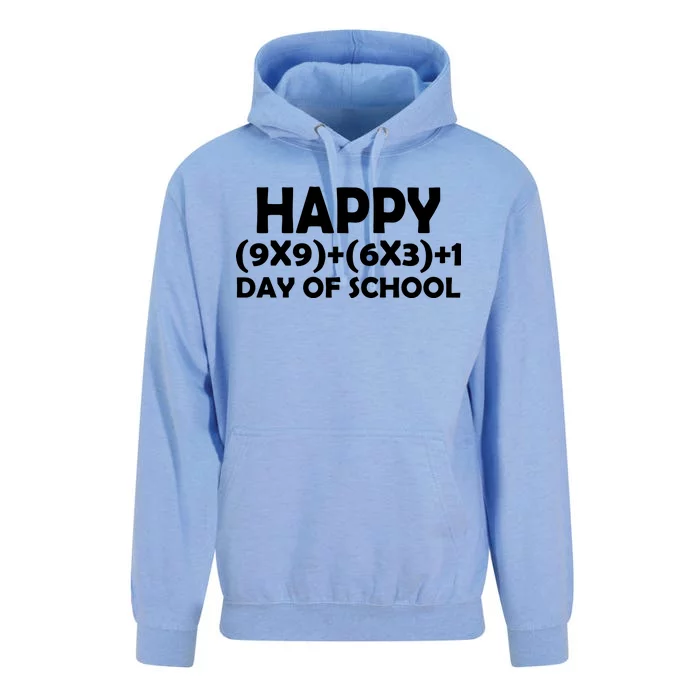 Happy 100 Days Of School Math Equation Unisex Surf Hoodie