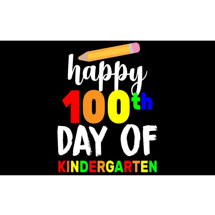 Happy 100th Day Of Kindergarten Pencil Bumper Sticker